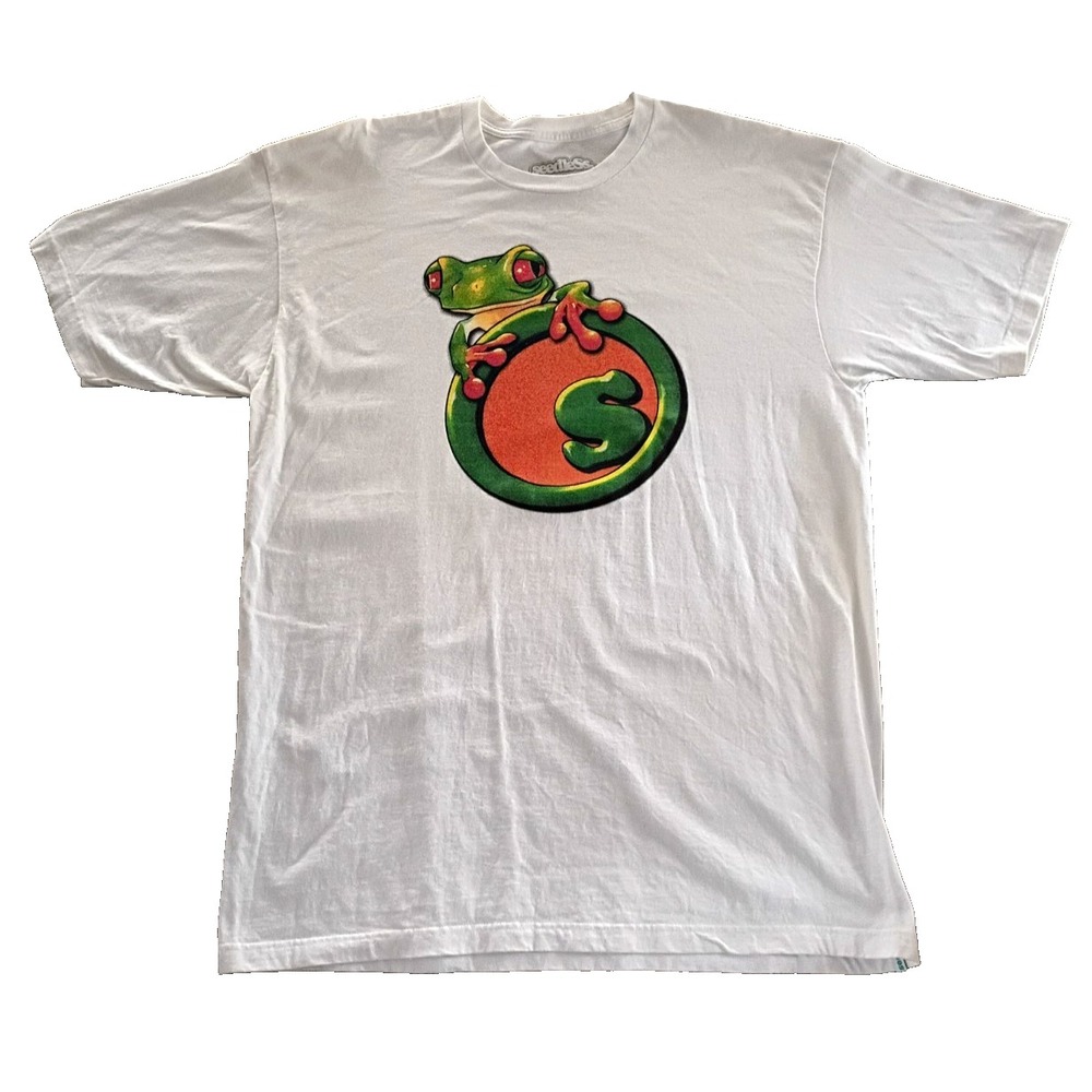 Vintage Y2K Seedless Clothing Co Rare Frog Surf/Skate T-Shirt XL